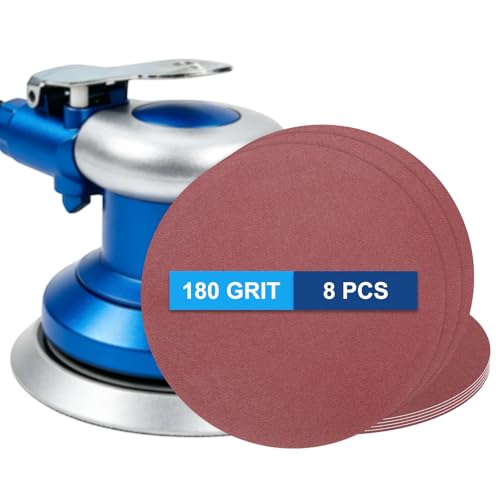 8 Pack 10 Inch PSA Sanding Discs 180 Grit Aluminum Oxide Red - size: 180 grit