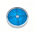 Aluminum alloy high-precision universal horizontal level instrument bubble level tool circle 2.4 inches 60mm (Silver Blue (Night Light)) - color: Silver Blue (Night Light)