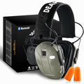 Bluetooth Shooting Ear Protection, 2-in-1 Gel Earmuffs for Glasses - color: Green