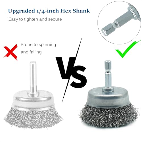 5-Pack 2-inch Wire Cup Brush Set for Drill - style: 2-inch Cup Brush - 5 Piece