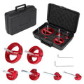 6Pcs PVC Pipe Reamer Kit, PVC Fitting Saver, Plastic Pipe Fitting Reamer Socket Saver Plumbing Tool Includes 3/4, 1, 1 1/2, 2, 3, 4 Inch for Schedule 40 Fits Standard 1/2" Drill