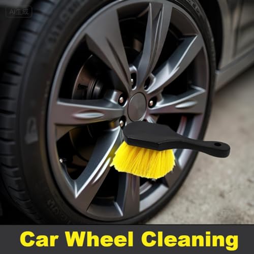 10-Piece Heavy-Duty Scrub Brushes Set with Bird Bath Scrubber and Crevice Tools for Outdoor, Kitchen, Bathroom, Tire & Wheel(Yellow) - color: Yellow