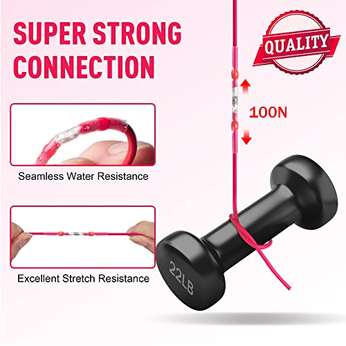 Kuject 100PCS Solder Seal Wire Connectors AWG 22-18, Red Solder Seal Heat Shrink Butt Connectors Terminals Solders Sleeve Waterproof Wire Splice Connector for Marine Automotive Boat Wire Joint - size: AWG 22-18 Red