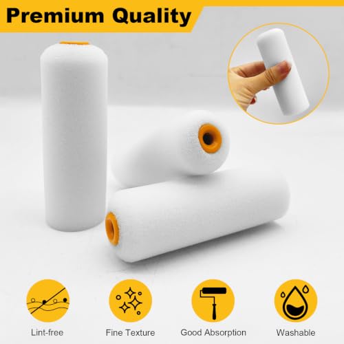 Foam Paint Roller, 4 Inch Mini Paint Roller Covers, 48 Pack - size: 4",48pcs