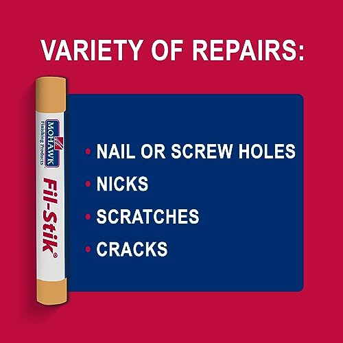 Mohawk Fil-Stik Wax Putty Stick for Wood Repair, Light Golden Oak M230-0415, 1 Count