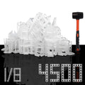 Storystore 4500pcs Tile Leveling Clips 1/8 Inch Tiles Spacers with Hammer - size: 1/8 Inch 4500 Spacers + Hammer