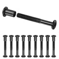 M METERXITY 10-Pack Hex Drive Socket Cap Bolt, M8 x 44mm Carbon Steel Furniture Connector Bolts Barrel Nuts for Furniture Assembly/Cabinet/DIY Binding Post Screws Rivet Fasteners [Black] - size: M8 x 44mm