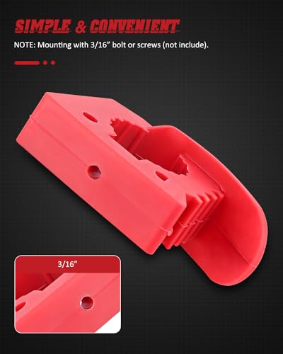 Overlanding Shovel Holder for Home, Off-road vehicle - size: 4 Pack Red