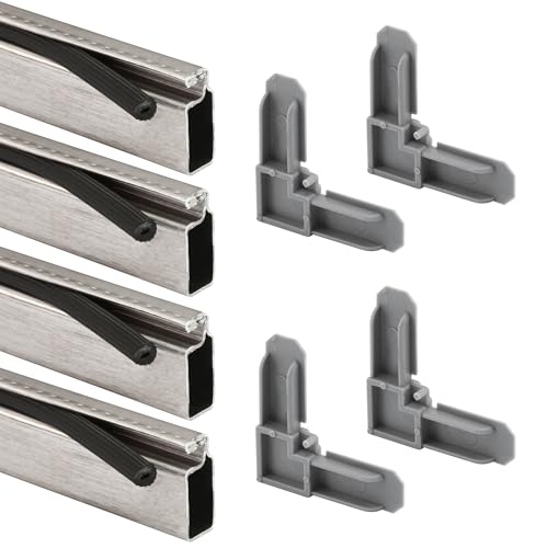 Prime-Line PL 7805 Aluminum Screen Frame Kit, 5/16 inch x 3/4 inch x 60 inch, Mill, Set of 1 - color: Aluminum