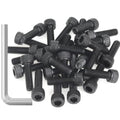 35 Pieces M6 x 20mm Socket Head Cap Screws, Thread Pitch 1.0mm, Sutemribor M6 Black Screws, 12.9 Grade Alloy Steel, Black Oxide Finish, Fully Threaded - size: M6 x 20mm, style: Socket Head