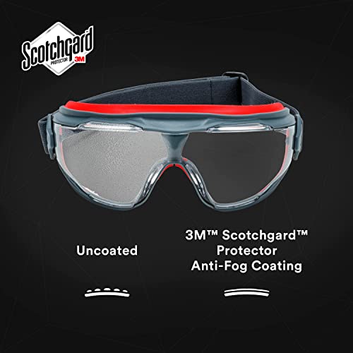 3M GoggleGear 500 Series GG501SGAF, Clear, Scotchgard Anti-fog Lens, 1 Pair (Pack of 10) - size: One Size (Pack of 10)