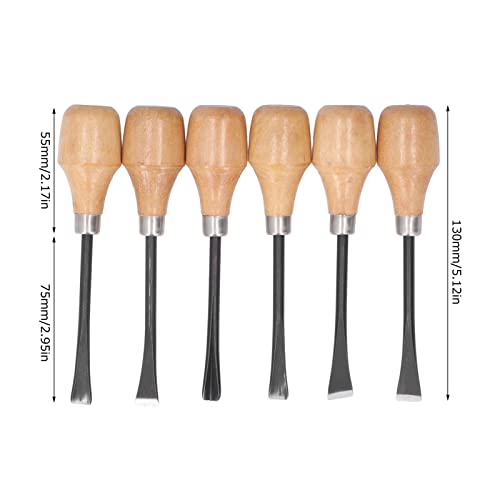 Hand Carving Tool Set, Gouges and Woodworking Chisel Set Wood Carving Chisel Set Kit Sculpture Hand Tools Hemispherical Handle DIY Art Craft Accessories