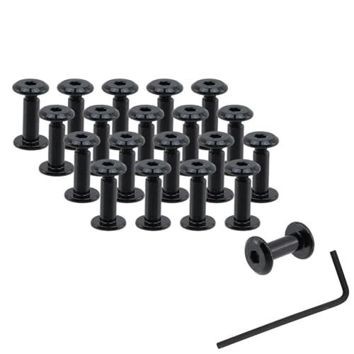 20 Sets M3 x 10mm Binding Post Screws Fastener Bolts Cap Nuts - size: M3 x 10mm