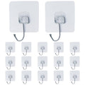 Bivethoi Adhesive Hooks, 20 Pack, 2.75 inch - size: Large hook