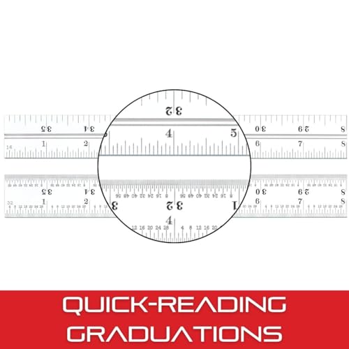 Starrett Blade Only for Combination Squares, Sets & Bevel Protractors, 6" L - size: 6", style: 4R Graduation