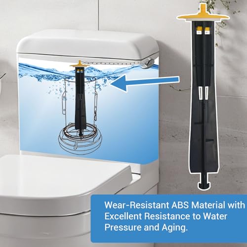 Canister Flush Valve Kit, Compatible with Kohler GP1229656, K-1188999, K-1188998, for AquaPiston, Includes Center Guide, Cap & Chain, Toilet Tank Repair (2 pcs) - color: 2 packs
