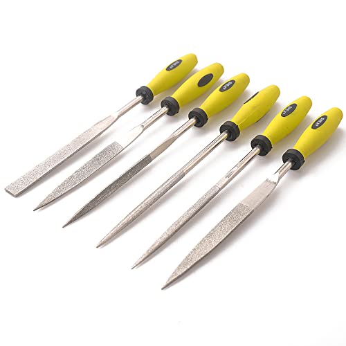 Diamond Needle File Set (6 PIECE Set) 5x180mm - color: Alloy Steel, size: 5x180mm