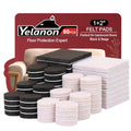 Yelanon Felt Furniture Pads for Hardwood Floors -80 Pcs Premium Felt Pads for Chair Legs, Floor Protectors for Furniture,Black&Beige - size: 80 pcs Black & Beige
