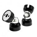 Powerful Magnetic Doorstop - 2 Pcs Stainless Steel Mini Door Stopper, Heavy Duty Magnetism Door Holder for Bedroom Bathroom Kitchen Home Office (Black)