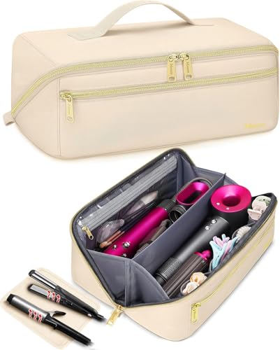 Mancro Hair Tools Travel Bag Compatible with Shark Flexstyle - color: Beige, size: Standard