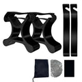 Portable Bike Repair Kit -- Magic Patch Maintenance Bracket for Bicycles, eBikes & Mountain Bikes, Tire Pry Bar, Waterproof Seat Cover, Carrying Case, Absorbent Cloth -- Compact Emergency Tool Set for Roadside & Home Repair