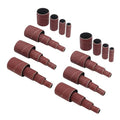 32 Pack Spindle Sander Sleeves, 2”Length, 1/2”,3/4”,1”,1-1/2” Diameter Sanding Sleeves Set for Drill,40 80 120 240 Grit - size: Length: 2''(sanding sleeves)