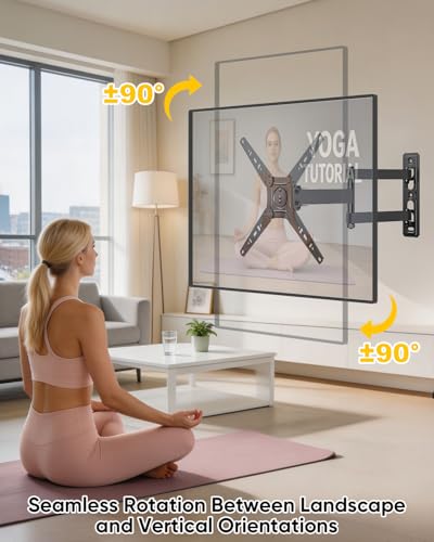 FORGING MOUNT Corner TV Wall Mount Full Motion TV Mount for 17-50 inch TVs - size: Fits 17-50'' TVs