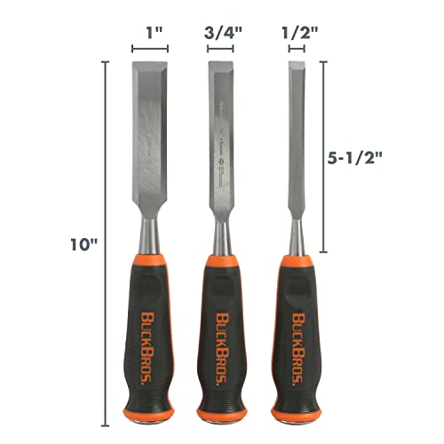 Buck Knives 1/2', 3/4', 1' COMFORT GRIP SET - style: 3-Piece