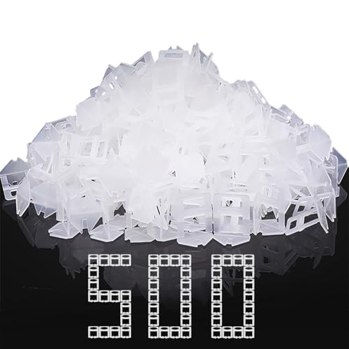 DGSL Tile Spacers 500 Pcs Tile Clips, Tile Leveling System Clips 1/16 Inch - size: 1/16 Inch*500 Piece