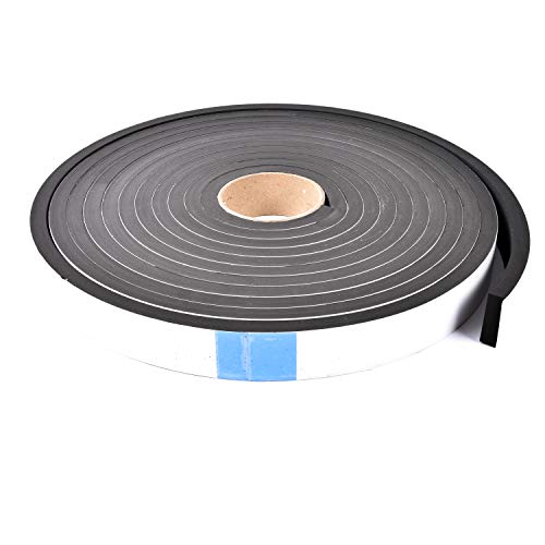 Sponge Neoprene Stripping W/Adhesive 1-1/2in Wide X 1/2in Thick X 25ft Long