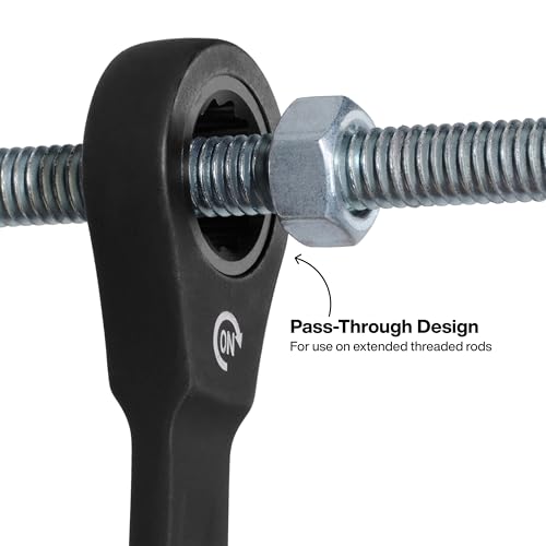 KLEIN TOOLS 69408G Ratcheting Combination Wrench Set, SAE, 8-Piece, 5/16 to 3/4-Inch, Steel Alloy, Foam Pouch, 90-Tooth
