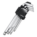 HAUTMEC Metric Allen Wrenches Sets with Ball End, 9PCS L Shape Hex Key Set, CR-V Steel Allen Key Set, 1.5-10mm, Industrial Grade, Strength Helping, HT0223-SS - style: 9PCS(Metric Ball Keys)