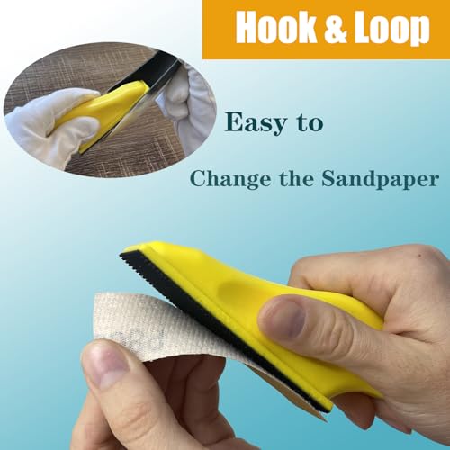 80PCS Micro Detail Sander Kit, Hook Loop Sandpaper 80-800 Grit - style: Yellow(Grit 80-800)