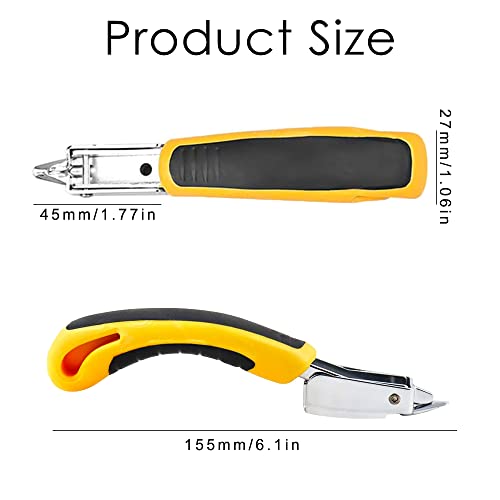 Staple Remover Heavy Duty Staple Puller, Upholstery Tool, Yellow