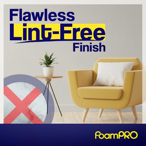 FoamPro 9 Paint Roller Cover for Smooth & Semi-Smooth Surfaces| High Capacity Foam Roller Cover | House Painting Supplies | 9” x 3/8" | 3-Pack - size: Pack of 3