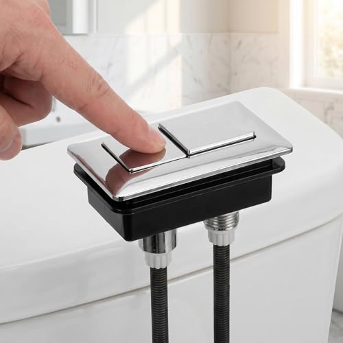 WOFASHPURE Toilet Flush Button Replacement, Dual Push Button Toilet Tank
