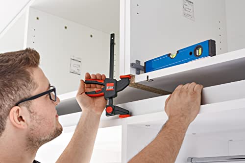 BESSEY EHK SERIES - 100 lb Clamping Force - 06 in - EHKM06 Trigger Clamp Set - 2.375 in. Throat Depth - Wood Clamps, Tools, & Equipment for Woodworking, Carpentry, Home Improvement, DIY - size: 6 in., style: 100 lb force