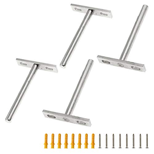 Luomorgo 4 Inch Floating Shelf Bracket, 4 Pcs Blind Shelf Bracket - size: 4 Inch