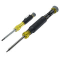 Klein Tools 80209 Precision Multi-Bit Screwdriver Set, 31-Piece, Cushion Grip Handle, Bits for Apple Product Repair, Phillips, Slotted, Hex, and TORX for Electronic Repair - size: 2-Piece Precision Driver Set