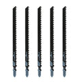 5 PCS T344D T-Shank Jigsaw Blade, 6" High Carbon Steel for Wood PVC | High Carbon Steel, 6 TPI Fast Cutting, Fits All T-Shank Saws, For Hardwood Plywood Chipboard Plastic - size: 5 Pcs