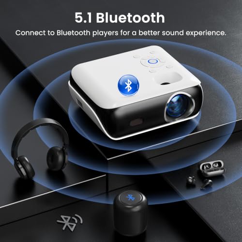 HAPPRUN Native 1080P Outdoor Smart Projector-Standard - style: Standard