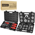 GOOACC 8PCS Drum Brake Tool Kit & 22PCS Disc Brake Caliper Compression Tool - color: 8pc+22pc Brake Tool Black