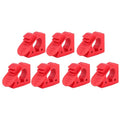 7 PCS Quick-release Shovel Holder Clamp Mount Bracket Red - size: 7 Pack Red