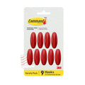 Command Medium Designer Hooks, 9 Hooks, 12 Strips - color: Chili Pepper