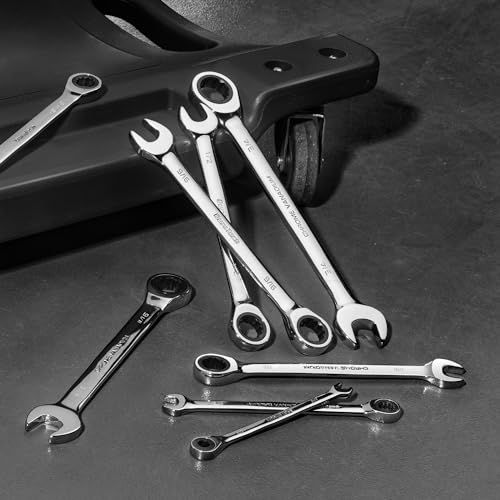 DURATECH 1/2" Ratcheting Combination Wrench, SAE - size: 1/2"