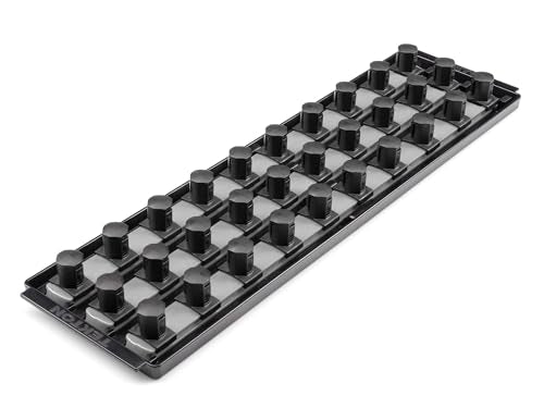 TEKTON 1/2 Inch Drive Socket Organizer Set | OST22220 - color: Gray, size: (30-Tool), style: 3-Rail