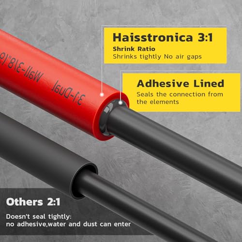 haisstronica 80PCS Battery Cable Lug & Heat Shrink Kit AWG 8/6/4/2 - size: Bare Copper, style: 80pcs