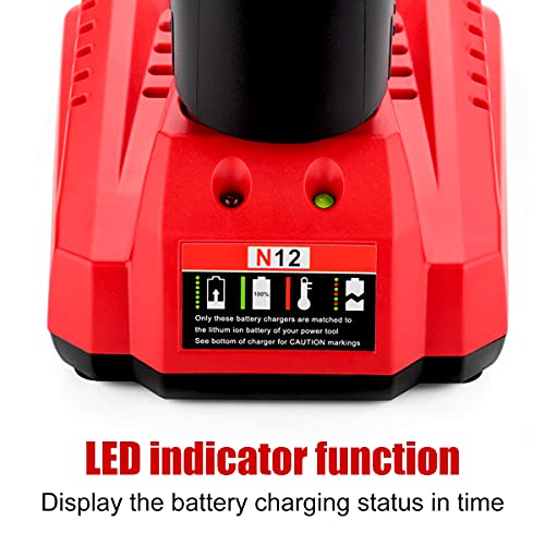 12V Rapid Charger Replacement for Mil-Waukee 12V Battery Charger 48-59-2401