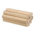 PATIKIL 3/4 x 6 Inch Dowel Rods Wood Sticks Unfinished Round Dowels 10pcs - size: 3/4"x6"