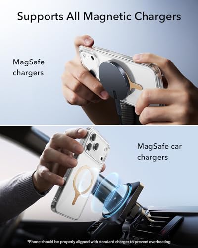 ESR for MagSafe Sticker, MagSafe Ring for iPhone 17, Samsung Galaxy - color: Titanium